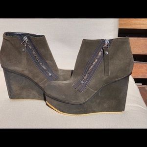 Diesel suede platform wedges - like new!